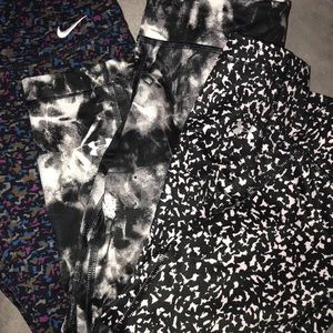 XS NIke + UA crop leggings